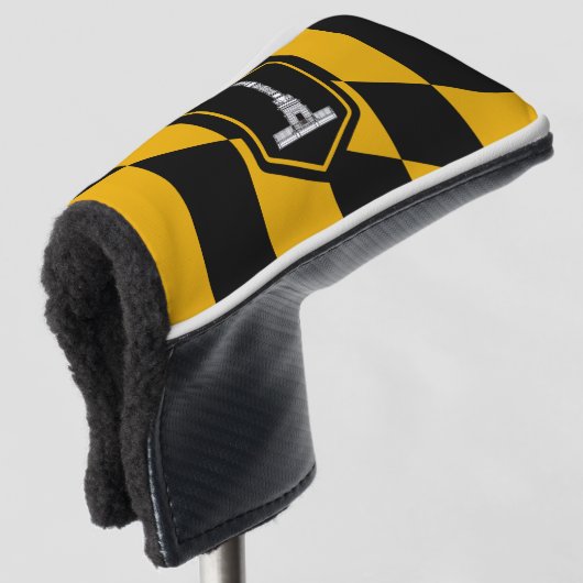 Vlag van Baltimore, Maryland Golf Head Hoesje Golfheadcover (3/4 voorkant)