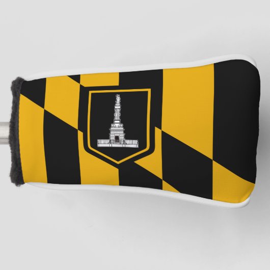 Vlag van Baltimore, Maryland Golf Head Hoesje Golfheadcover (Voorkant)