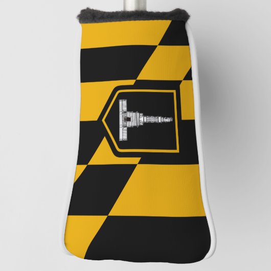 Vlag van Baltimore, Maryland Golf Head Hoesje Golfheadcover (Draai 90)