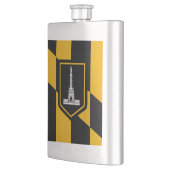 Vlag van Baltimore, Maryland Hip Flask Flacon (Links)