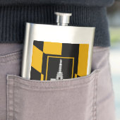 Vlag van Baltimore, Maryland Hip Flask Flacon (Voorbeeld)