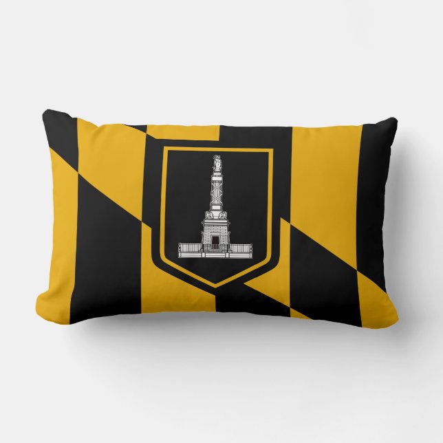 Vlag van Baltimore, Maryland Lumbar Pillow Kussen (Voorkant)