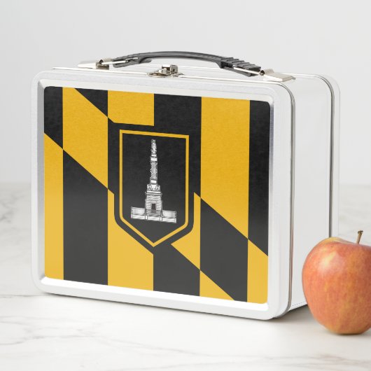 Vlag van Baltimore, Maryland Metal Lunch Box (In situ)