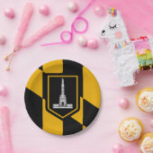 Vlag van Baltimore, Maryland Papieren Bordje (Feest)