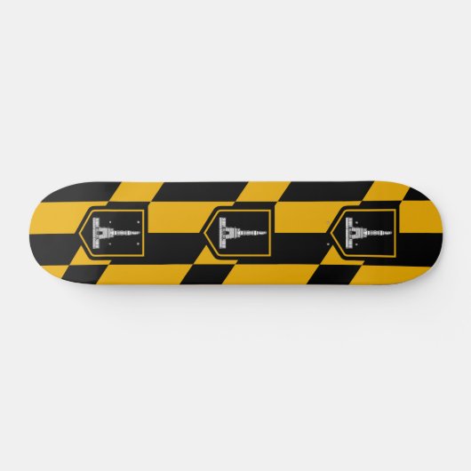 Vlag van Baltimore, Maryland Persoonlijk Skateboard (Horizontaal)