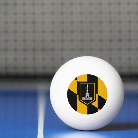 Vlag van Baltimore, Maryland Ping Pong Ball (Net)