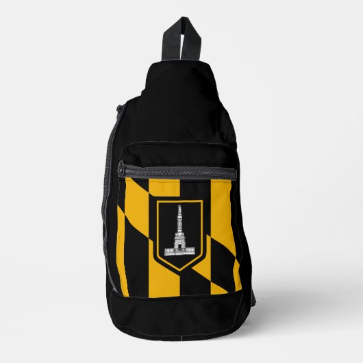 Vlag van Baltimore, Maryland Sling Bag (Voorkant)