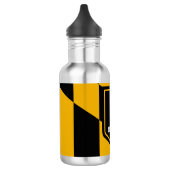 Vlag van Baltimore, Maryland Stainless Steel Water Waterfles (Links)