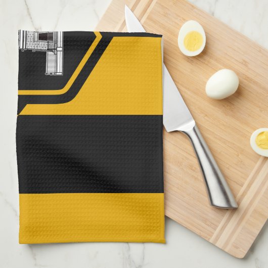 Vlag van Baltimore, Maryland Towel Theedoek (Quarter Fold)