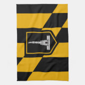 Vlag van Baltimore, Maryland Towel Theedoek (Verticaal)
