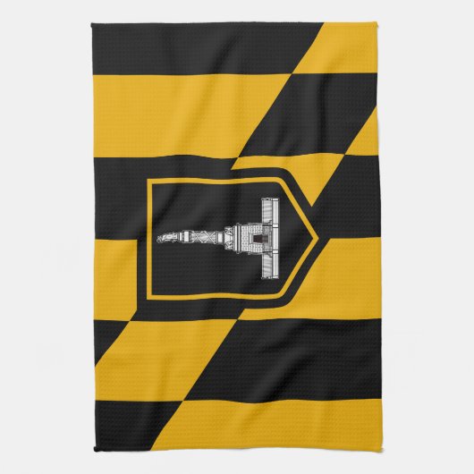 Vlag van Baltimore, Maryland Towel Theedoek (Verticaal)