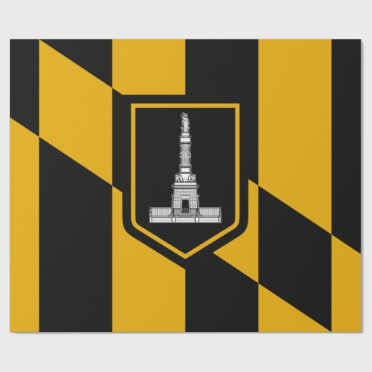 Vlag van Baltimore (Maryland, VS) Cadeaupapier (Vlak)