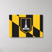 Vlag van Baltimore (Maryland, VS) Canvas Afdruk (Voorkant)