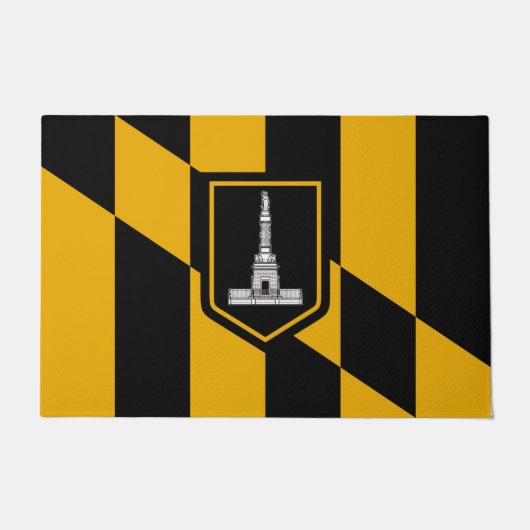 Vlag van Baltimore (Maryland, VS) Deurmat (Voorkant)