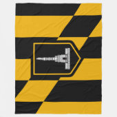 Vlag van Baltimore (Maryland, VS) Fleece Deken (Voorkant)