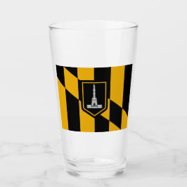 Vlag van Baltimore (Maryland, VS) Glas