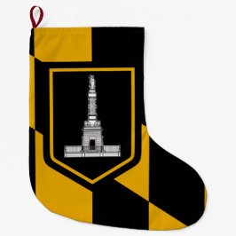 Vlag van Baltimore (Maryland, VS) Grote Kerstsok