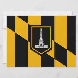 Vlag van Baltimore (Maryland, VS) Kaart