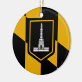 Vlag van Baltimore (Maryland, VS) Keramisch Ornament (Links)