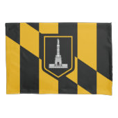 Vlag van Baltimore (Maryland, VS) Kussensloop (Voorkant-Links)