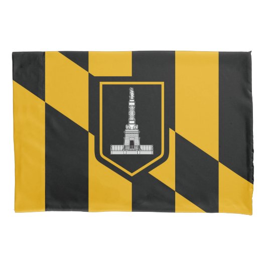 Vlag van Baltimore (Maryland, VS) Kussensloop (Voorkant-Links)