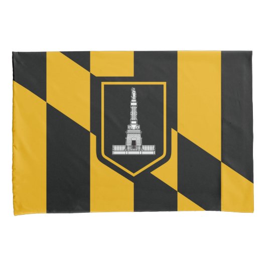 Vlag van Baltimore (Maryland, VS) Kussensloop (Voorkant-Rechts)