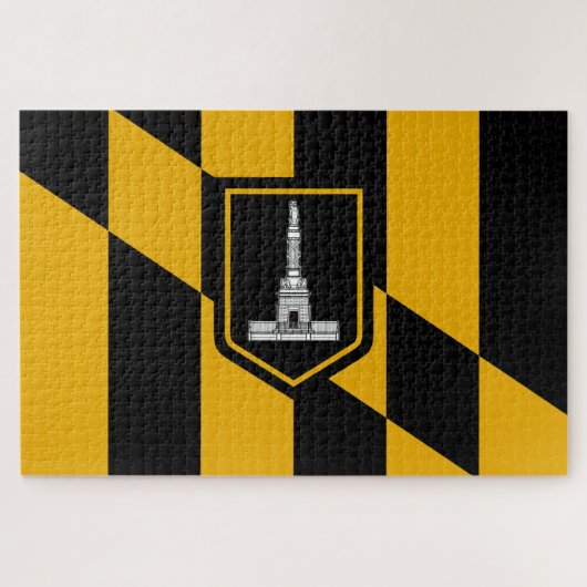 Vlag van Baltimore (Maryland, VS) Legpuzzel (Horizontaal)