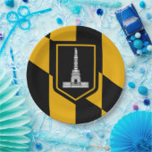 Vlag van Baltimore (Maryland, VS) Papieren Bordje (Feest)