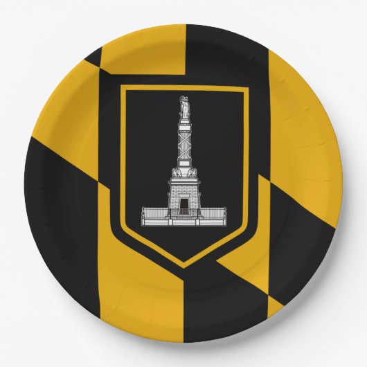 Vlag van Baltimore (Maryland, VS) Papieren Bordje (Voorkant)