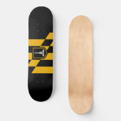 Vlag van Baltimore (Maryland, VS) Persoonlijk Skateboard (Voorkant)