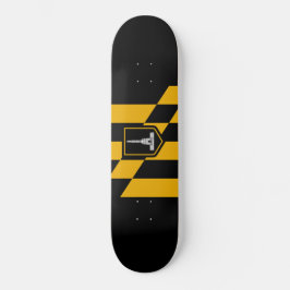 Vlag van Baltimore (Maryland, VS) Persoonlijk Skateboard