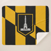 Vlag van Baltimore (Maryland, VS) Sherpa Deken (Voorkant (horizontaal))