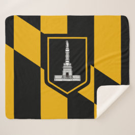 Vlag van Baltimore (Maryland, VS) Sherpa Deken