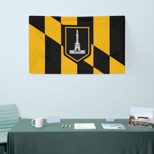 Vlag van Baltimore (Maryland, VS) Spandoek (Beurs)