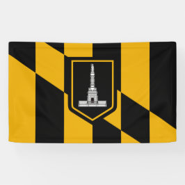 Vlag van Baltimore (Maryland, VS) Spandoek