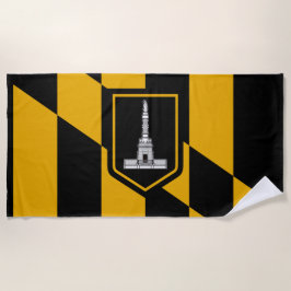 Vlag van Baltimore (Maryland, VS) Strandlaken