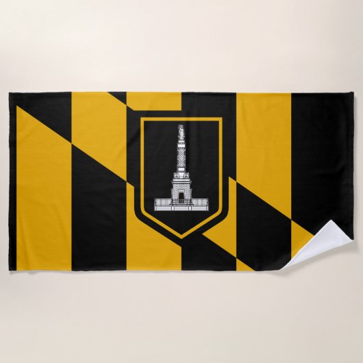 Vlag van Baltimore (Maryland, VS) Strandlaken (Voorkant)