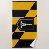 Vlag van Baltimore (Maryland, VS) Strandlaken (Voorkant)
