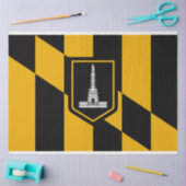 Vlag van Baltimore (Maryland, VS) Tissuepapier (Craft)