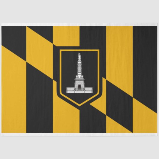 Vlag van Baltimore (Maryland, VS) Tissuepapier (Voorkant)