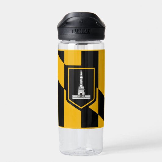 Vlag van Baltimore, Maryland Waterfles (Achterkant)