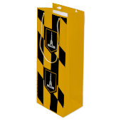 Vlag van Baltimore, Maryland Wine Gift Bag Wijn Cadeautas (Voorkant Gekanteld)