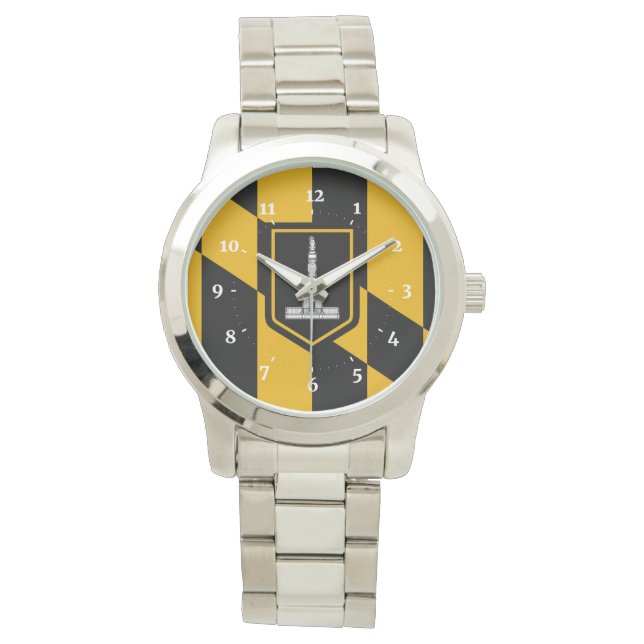 Vlag van Baltimore, Maryland Wrist Watch Horloge (Voorkant)