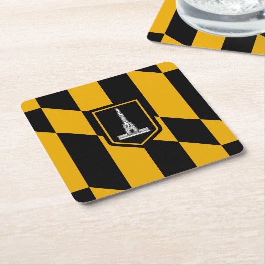 Vlag van Baltimore, Onderzetter van Maryland Squar (Schuin)