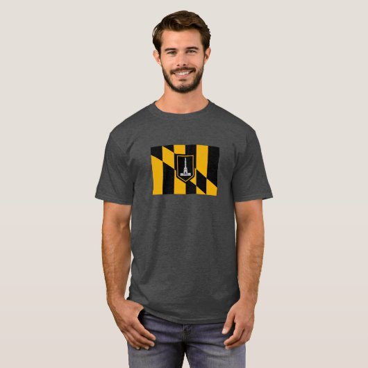 Vlag van Baltimore Oversized T-shirt (Voorkant volledig)