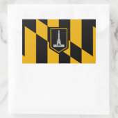 Vlag van Baltimore Rechthoekige Sticker (Tas)