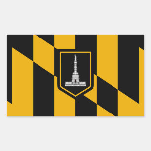 Vlag van Baltimore Rechthoekige Sticker