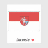 Vlag van Bamberg, Duitsland Sticker (Vel)