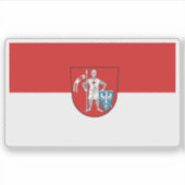 Vlag van Bamberg, Duitsland Sticker (Voorkant)