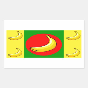 Vlag van Bananenrepubliek Rechthoekige Sticker